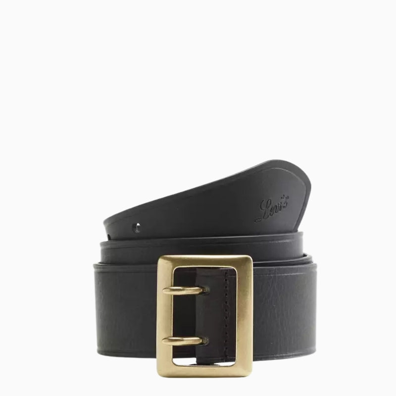 Levi’s Frankie Belt Caviar Black front view