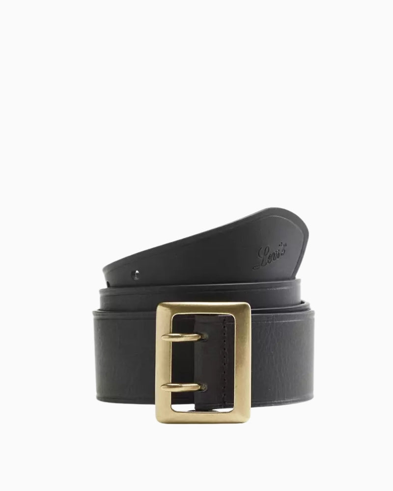 Levi’s Frankie Belt Caviar Black front view