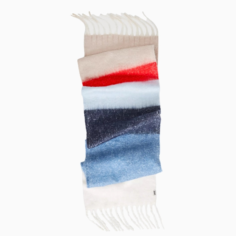 Levi's Fuzzy Scarf Zyla in Moonlight Blue Stripe full view