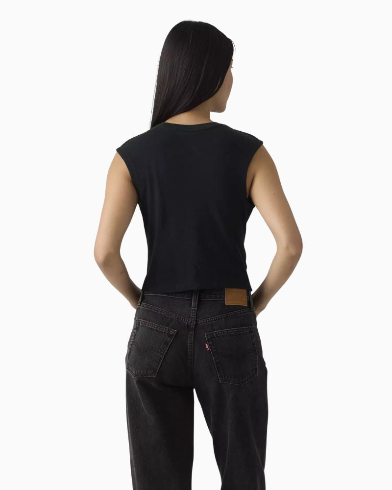 Levi's Jemma Knot Tee black back view