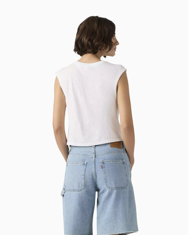 Levi's Jemma Knot Tee white back view