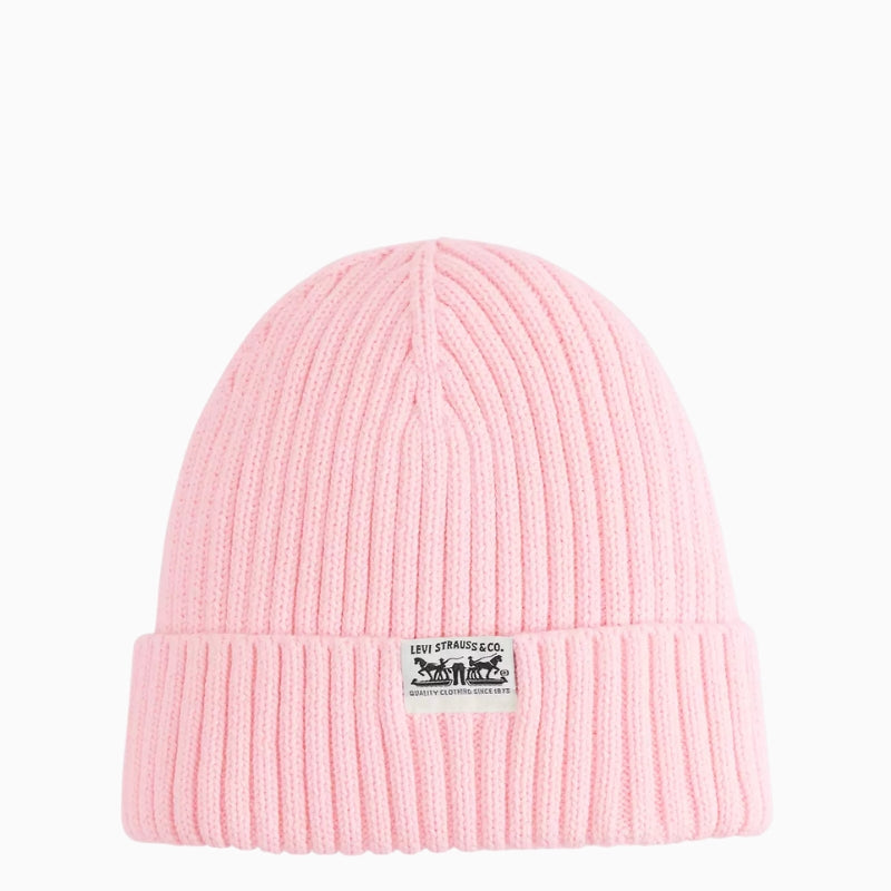 Levi's Sunset Beanie in Rose front view
