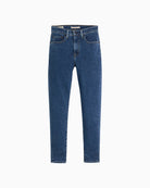 Front view of Levi’s 721 skinny jeans in classic high-rise fit and soft stretch denim