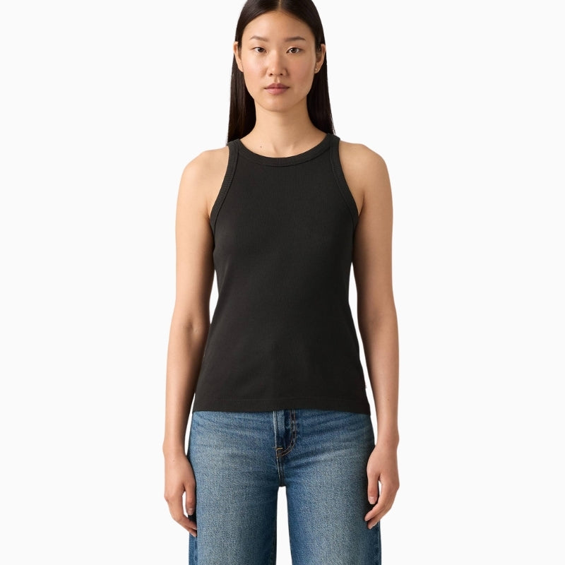 Levi’s Pride Racer Tank woman wearing top front view – Áines Boutique