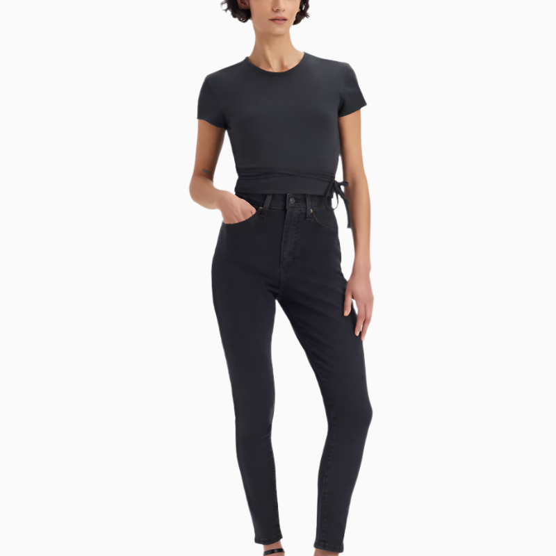 Levis - Retro High Skinny Washed Jeans