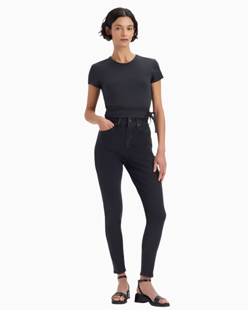 Levis - Retro High Skinny Washed Jeans