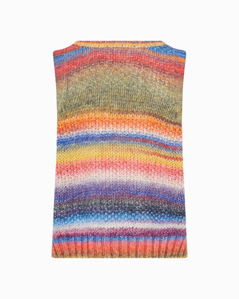 Back view showing relaxed fit and colour transitions in Lollys Laundry vest