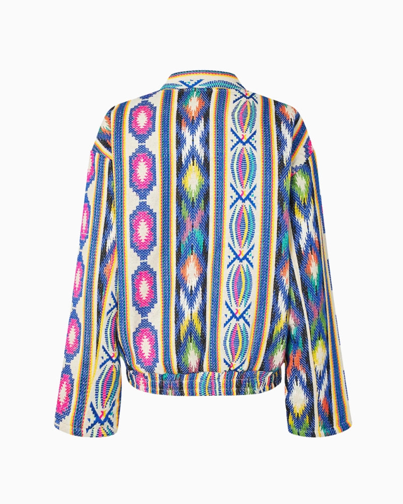 Flat lay back view of Lollys Laundry HawaiiLL Jacket