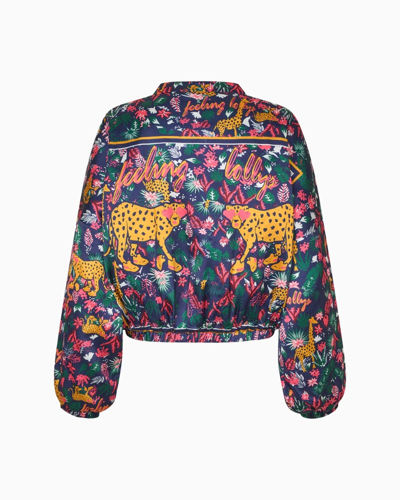 Lollys Laundry Lamall jacket 70 Multi flat lay back view – Áines Boutique