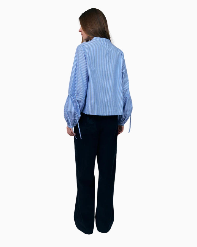 Lollys Laundry Lanna Shirt in Blue back view