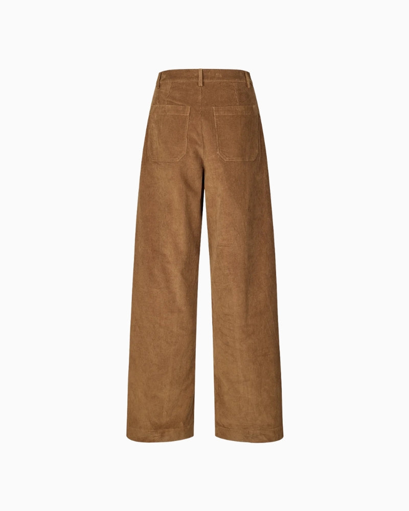 Lollys Laundry RingoLL Pants in Camel back pocket detail