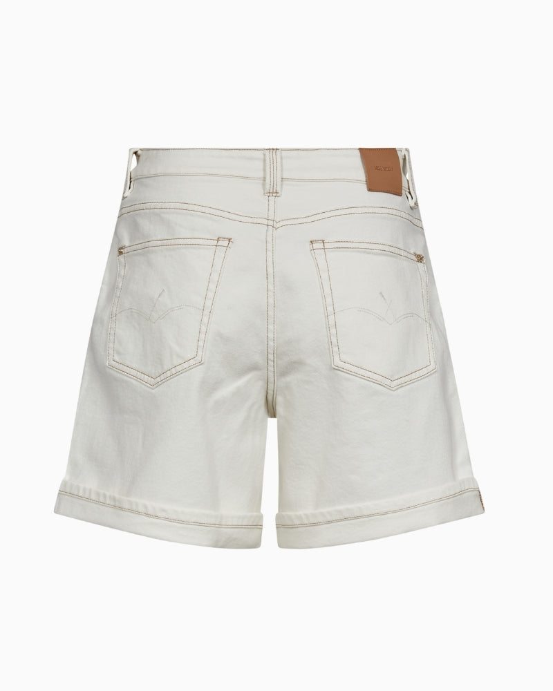 MOS MOSH Bati Denim Shorts ecru back view