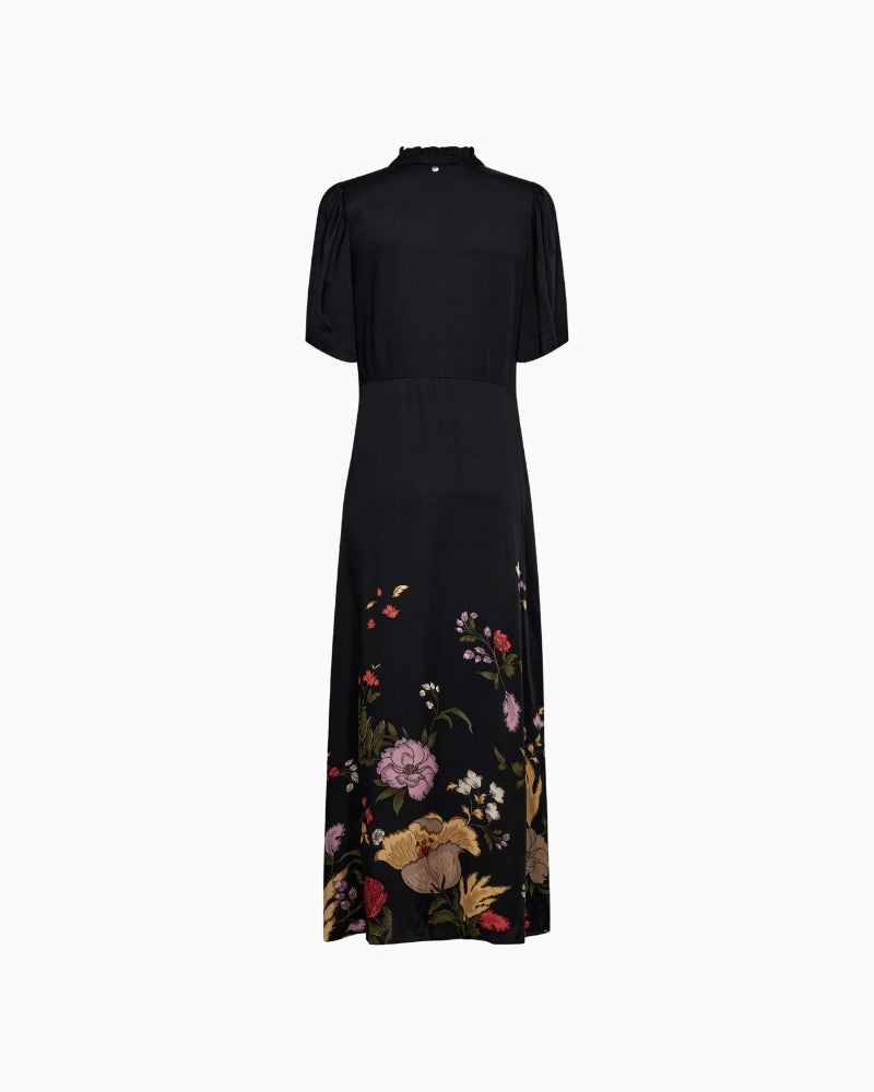 MOS MOSH Wandi Flowwi dress black back view