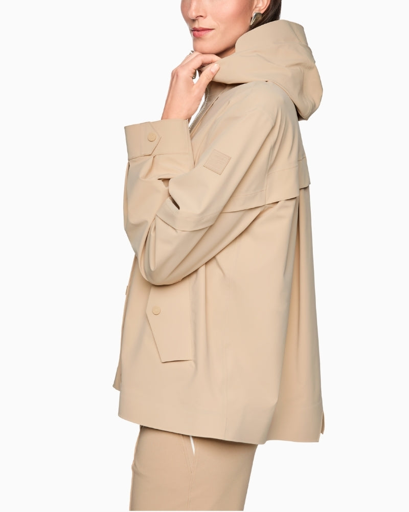 Marc Cain lightweight outdoor jacket fabric close-up – Áines Boutique