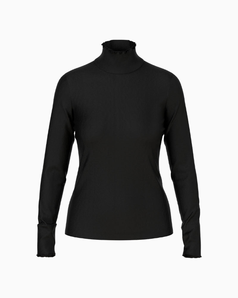 Marc Cain - Ribbed Turtleneck Top