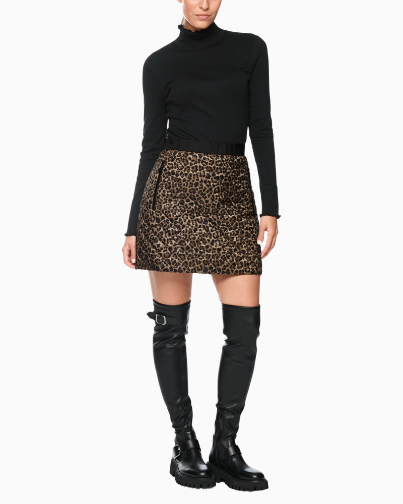 Model wearing Marc Cain - Ribbed Turtleneck Top