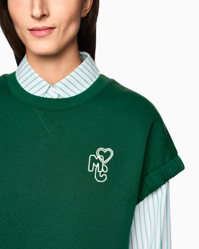 Marc Cain logo embroidery chest detail – Áines Boutique