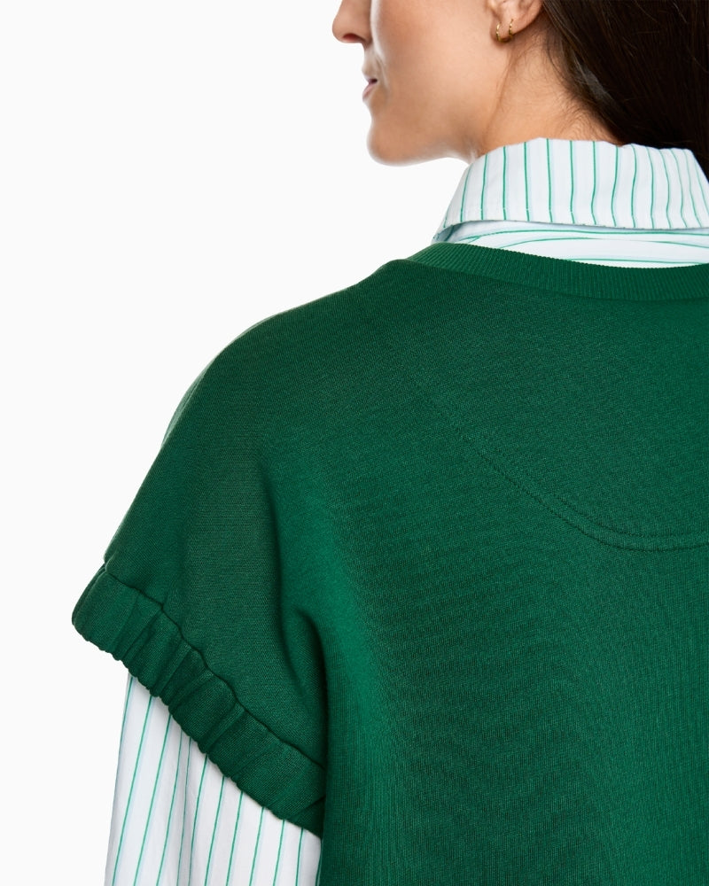 Marc Cain short sleeve shirt back view – Áines Boutique