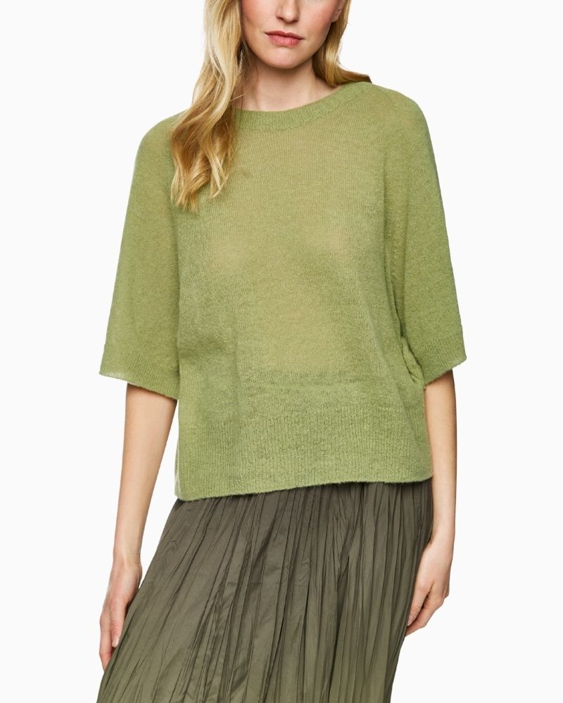 Marc Cain soft jumper in alpaca blend with wide sleeves and relaxed shape