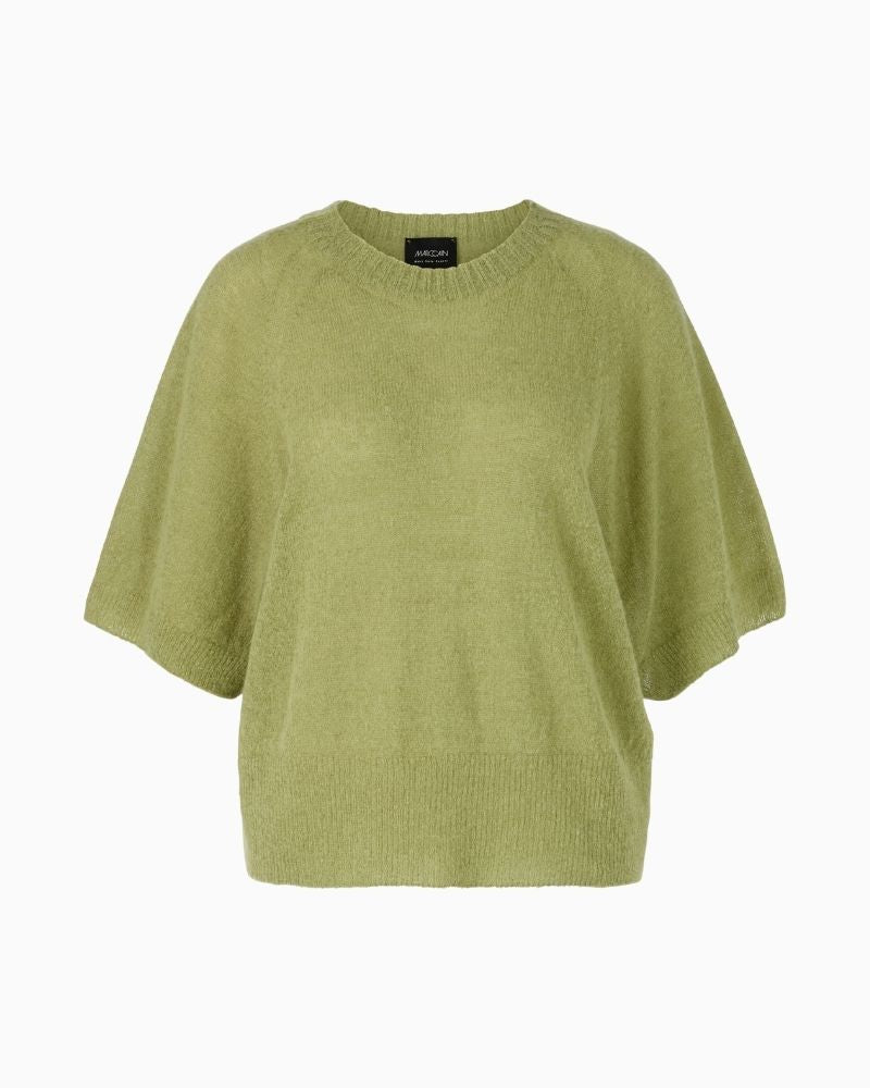Marc Cain soft jumper in alpaca blend with wide sleeves and relaxed shape