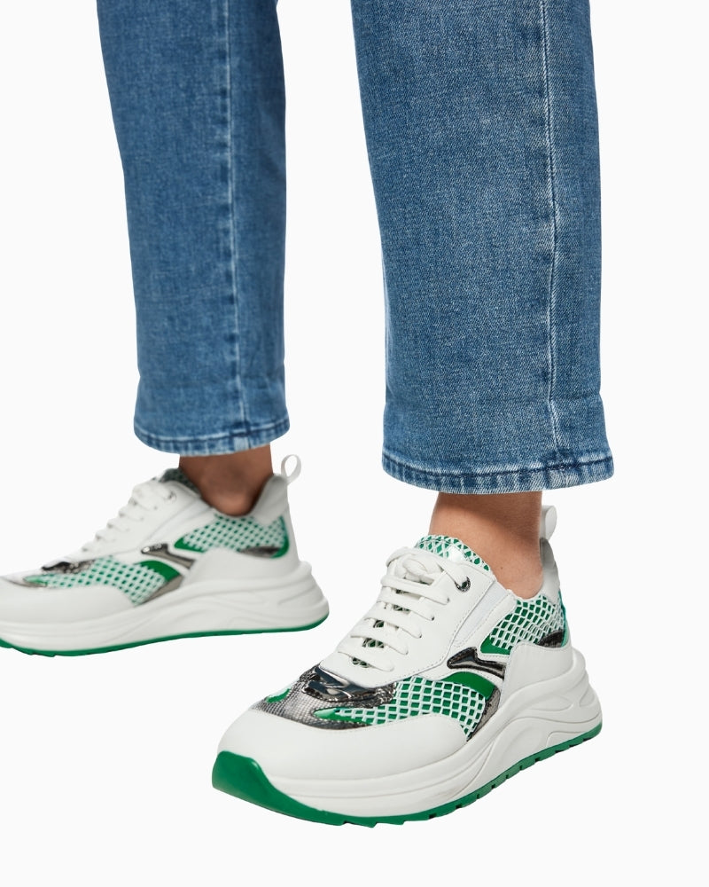 Marc Cain denim pants detail close-up – Áines