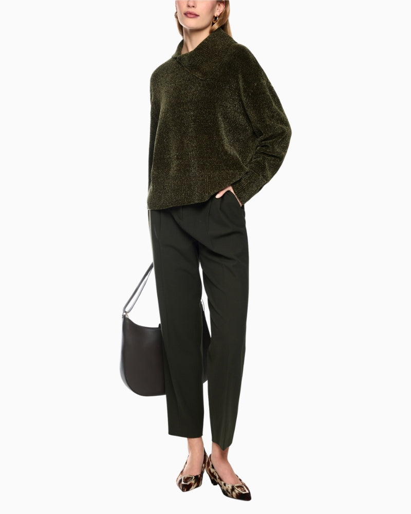 Marc Cain Chenille Yarn Turtleneck Jumper styled view