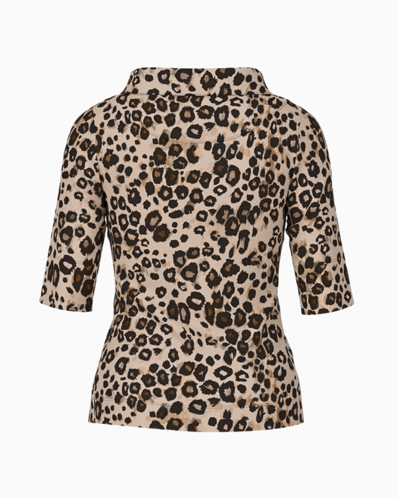 Casual everyday outfit featuring leopard tee