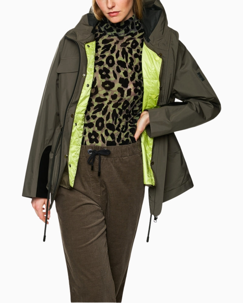 Full outfit with Marc Cain all-weather jacket in olive