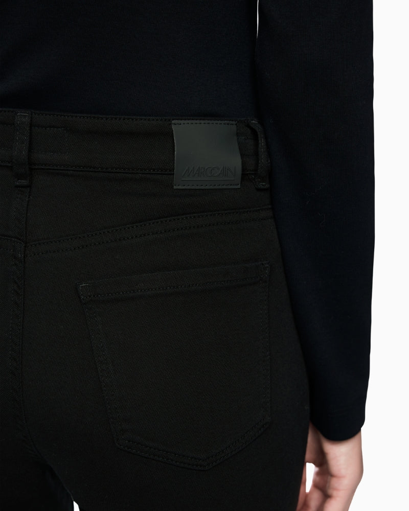 Marc Cain Silea Slim Fit Jeans in Black back pocket detail