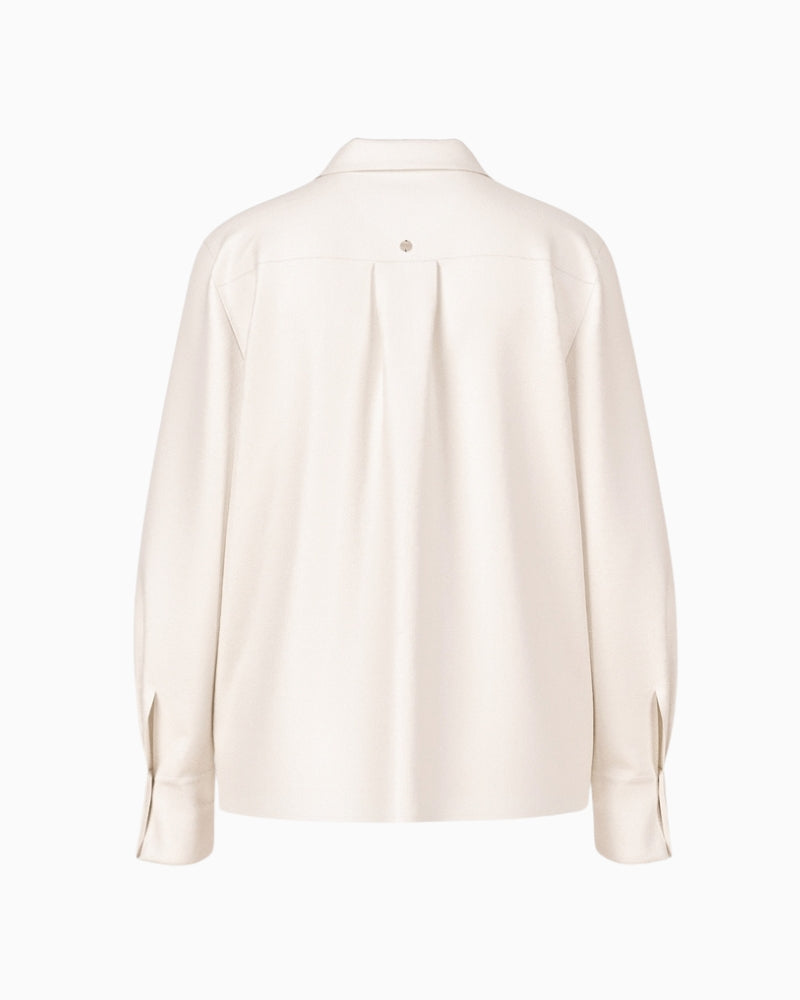 Flat lay back view of Marc Cain Silk Blouse