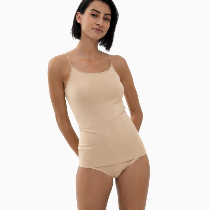 Skin spaghetti strap top by Mey with slim fit and seamless sides