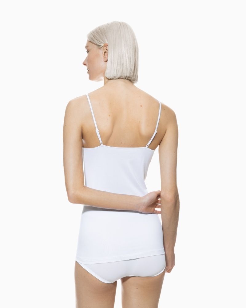 Back view of Mey Emotion top showing smooth fabric and adjustable straps