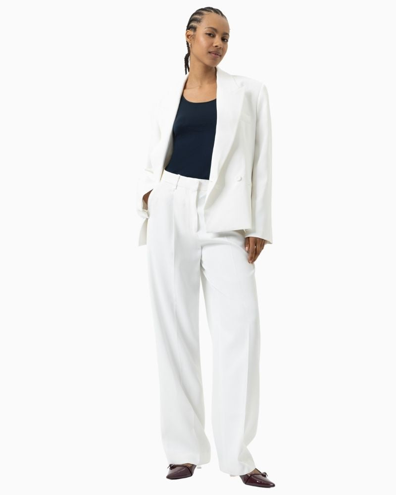 Navy blue tank top by Mey with seamless sides and wide straps