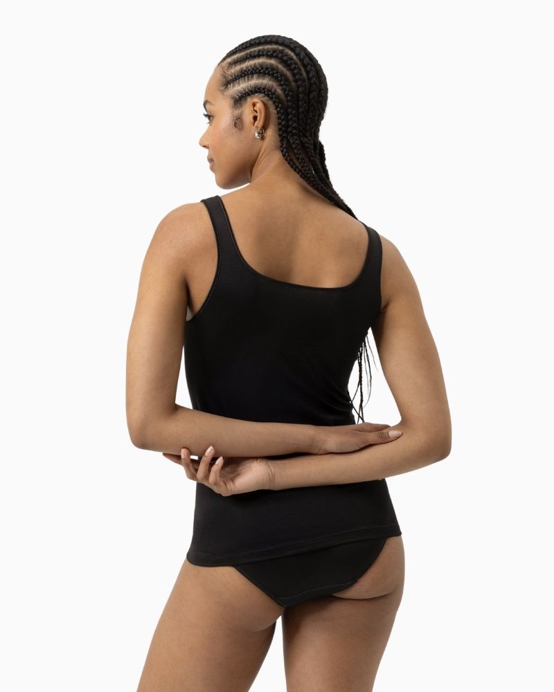 Back view of Mey Emotion vest showing smooth fabric and full back coverage