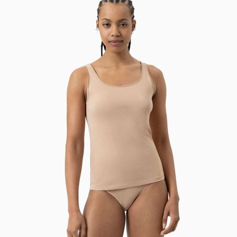 Skin tank top by Mey with wide straps and smooth finish