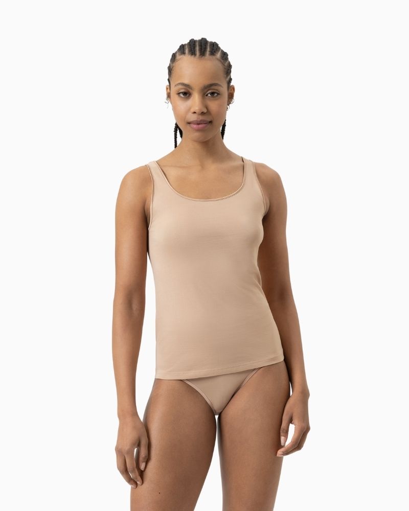 Skin tank top by Mey with wide straps and smooth finish