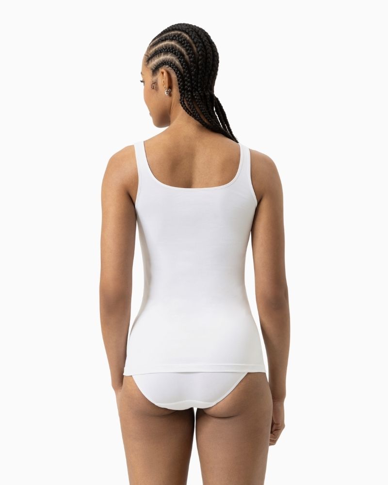 Back view of Mey Emotion vest showing seamless design and stretch fabric