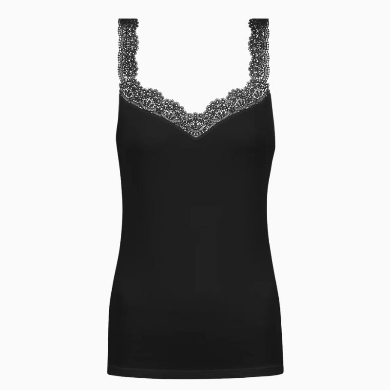 Mey Emotion Elegance Camisole in black V-neck lace detail