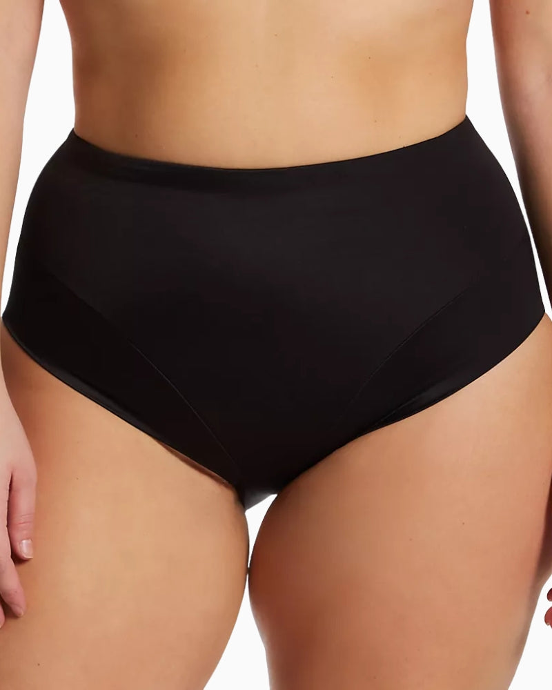 Miraclesuit Waistline Brief in Black front view