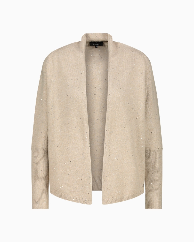 Monari oversized knitted throw with sequins and lurex sparkle