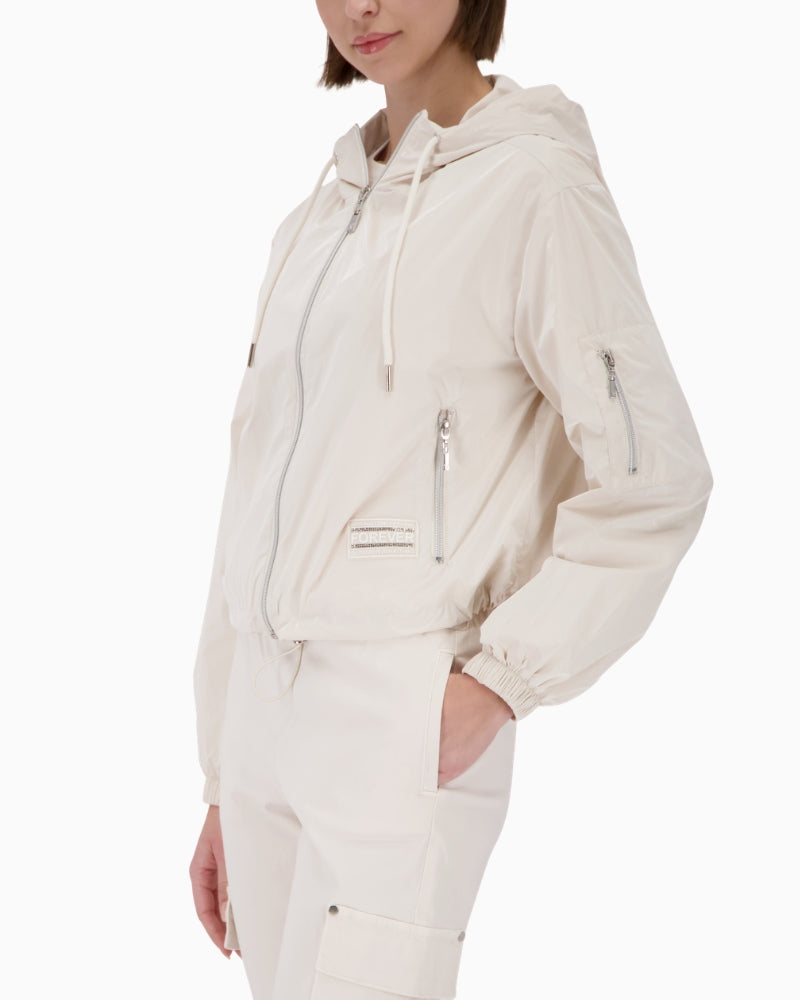 Monari outdoor jacket side view – Áines Boutique