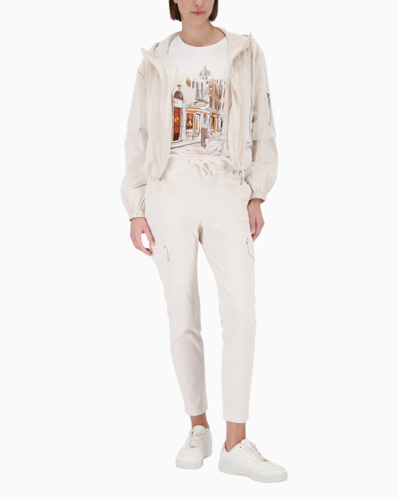 Woman wearing Monari outdoor jacket – Áines Boutique