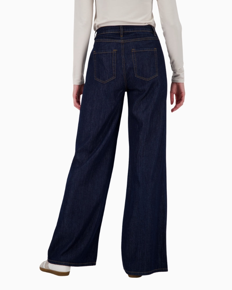 Back view showing patch pockets and elasticated hem detail