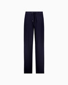 Monari viscose blend joggers in navy with soft stretch and tailored finish