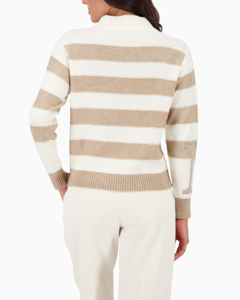 Back view showing regular fit and full-length sleeves