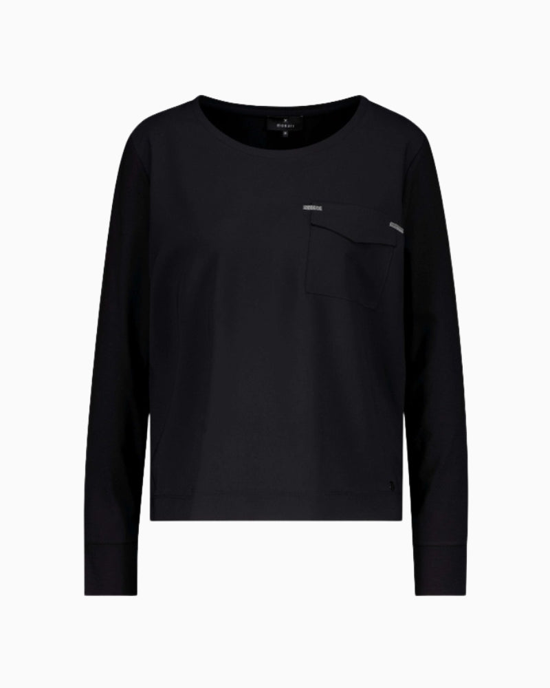 Monari Blouse with Jewellery Details in Black cuff detail