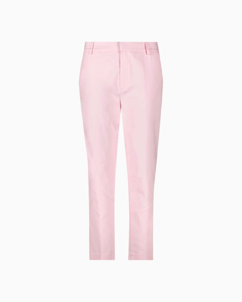 Monari Business Chino Trousers in rose full length view