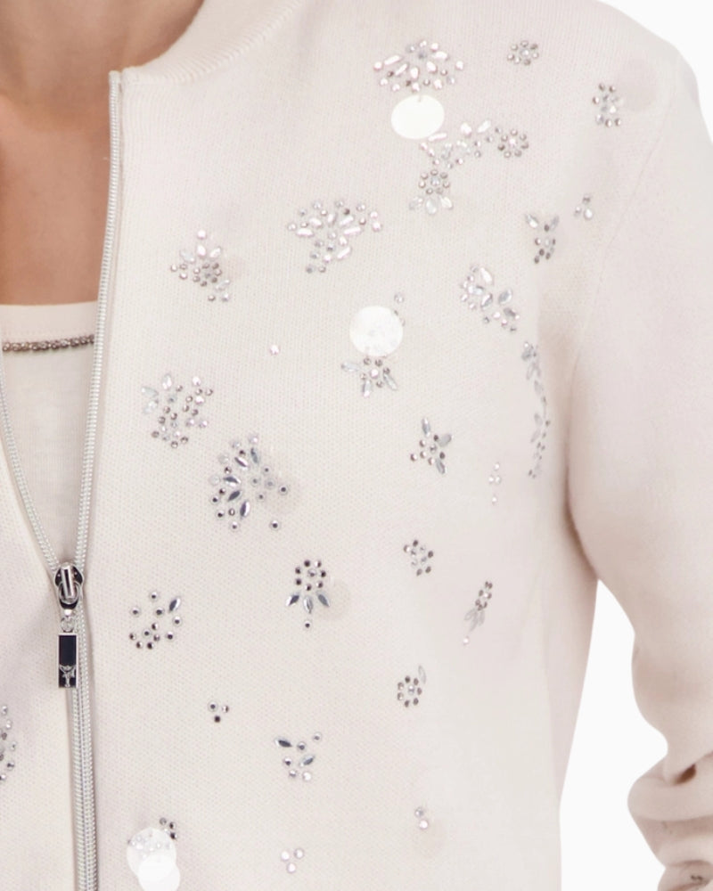 Monari Cardigan With Embellishments detail view – Áines Boutique