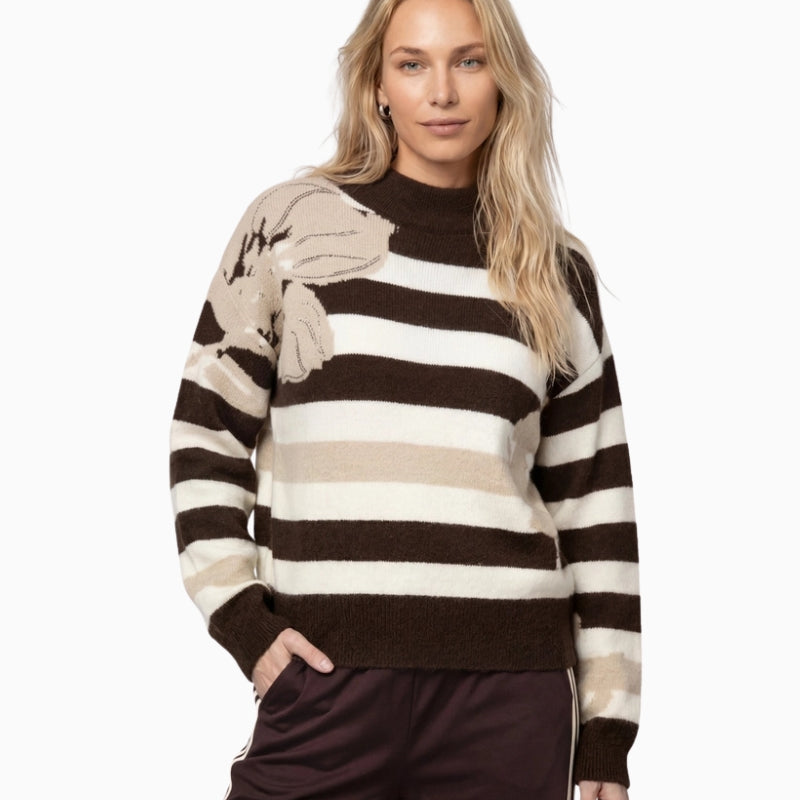Monari Jumper in light beige front view