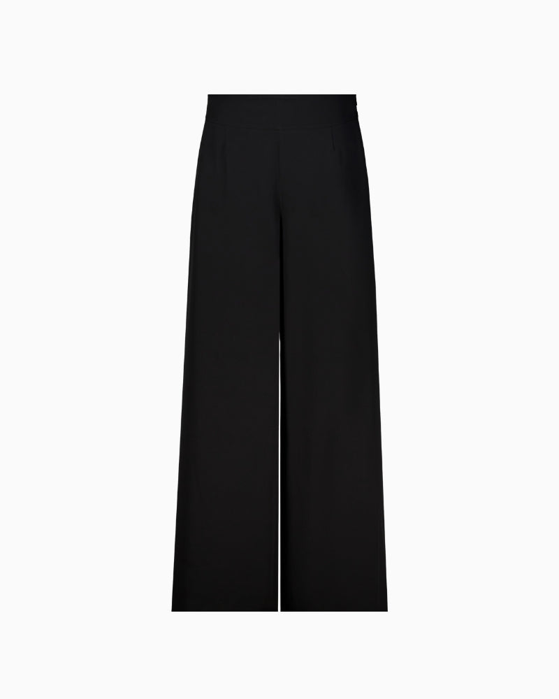 Monari Palazzo Trousers in black fabric detail